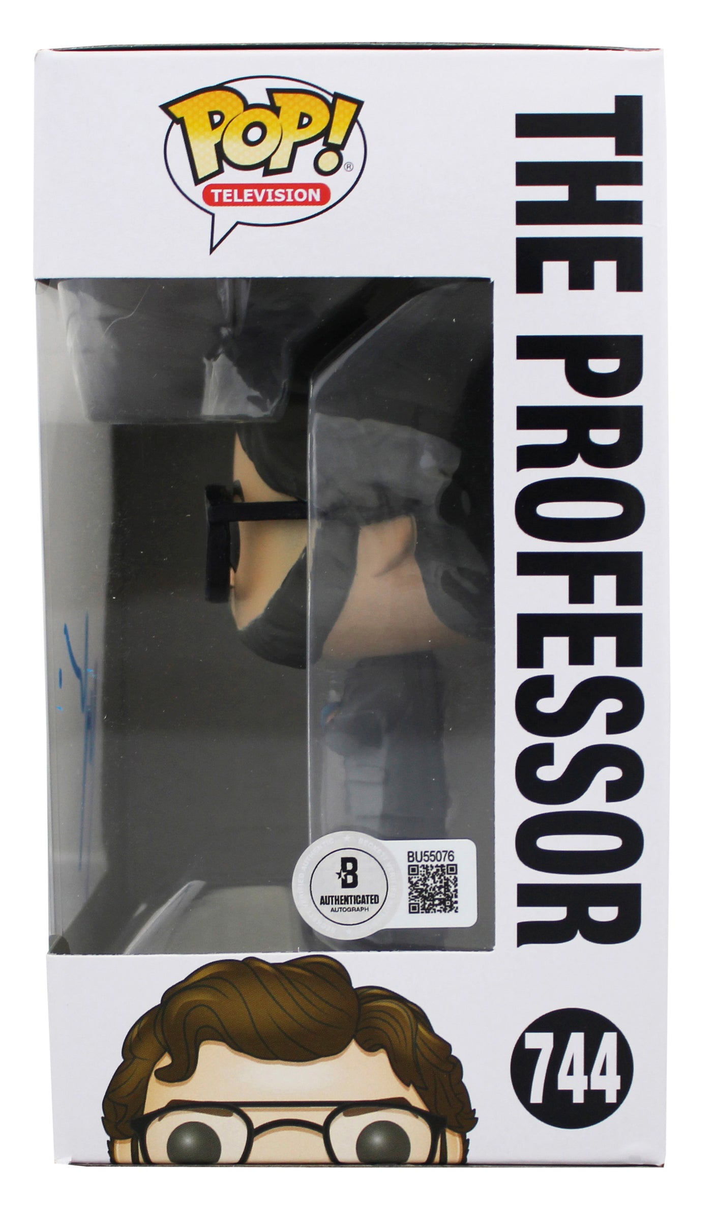 Alvaro Morte Signed The Professor #744 Funko Pop Vinyl Figure BAS #BU55076