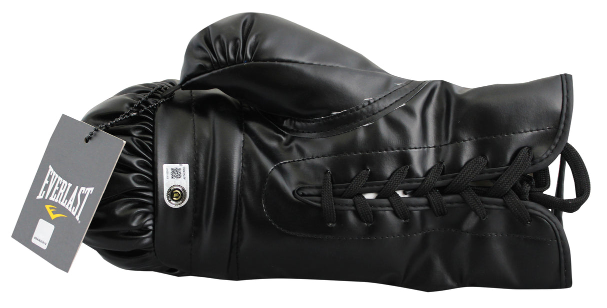 Roy Jones Jr. Signed Black Right Hand Everlast Boxing Glove BAS #BY103587