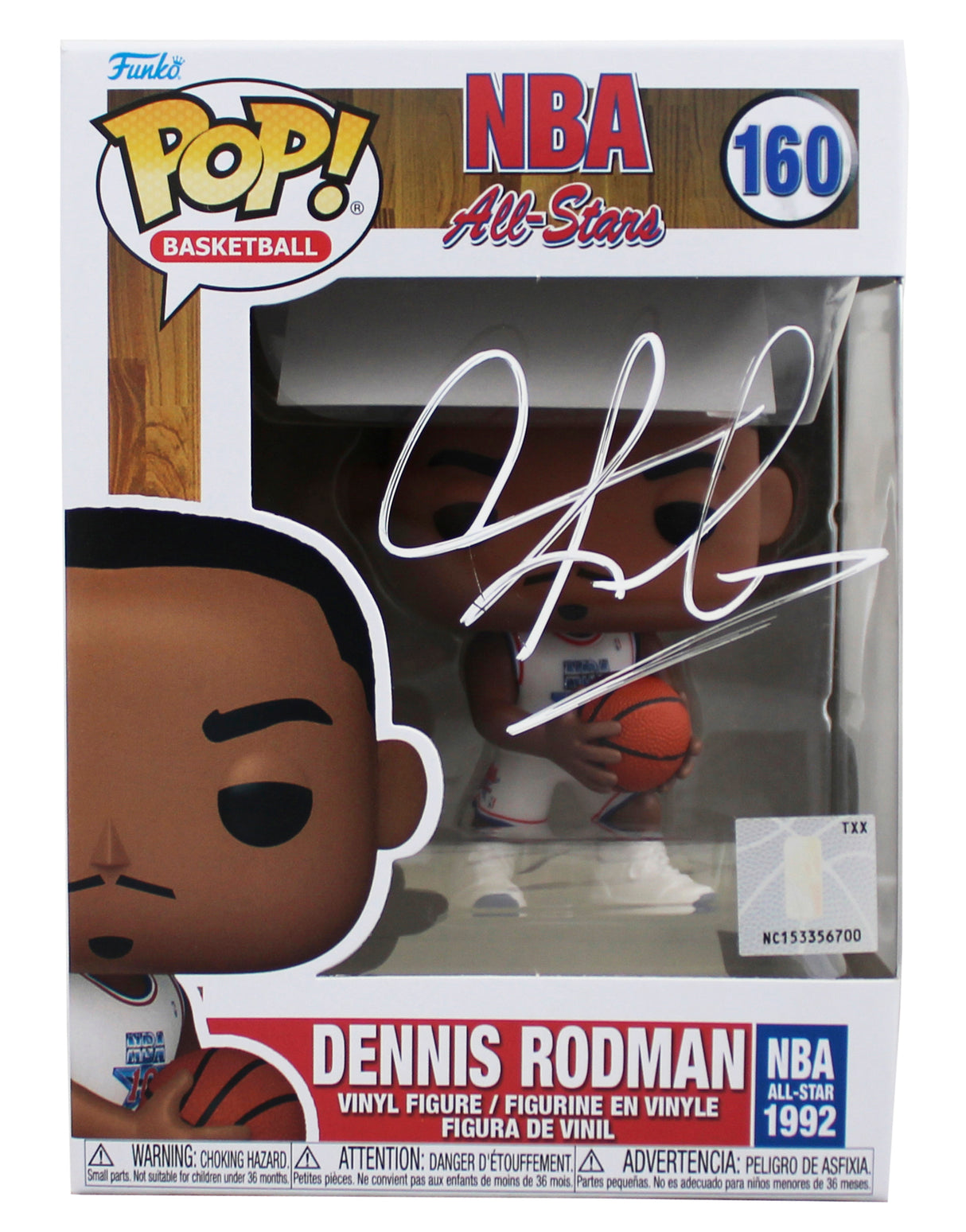 Bulls Dennis Rodman Authentic Signed #160 Funko Pop Vinyl Figure BAS #BY103573