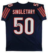 Mike Singletary Authentic Signed Navy Pro Style Jersey Autographed JSA Witness