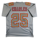 Jamaal Charles Authentic Signed Grey Pro Style Jersey Autographed BAS Witnessed