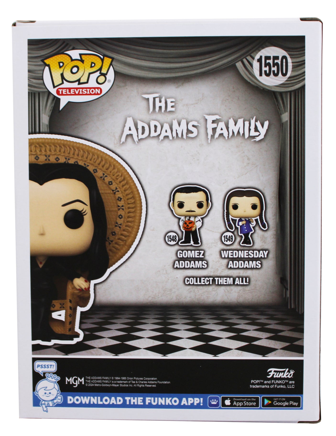 Anjelica Huston Signed Morticia Addams #1550 Funko Pop Vinyl Figure BAS #BU55067