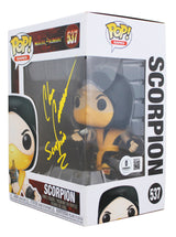 Chris Casamassa Signed Mortal Kombat Scorpion #537 Funko Pop Vinyl Figure BAS
