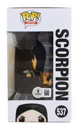 Chris Casamassa Signed Mortal Kombat Scorpion #537 Funko Pop Vinyl Figure BAS