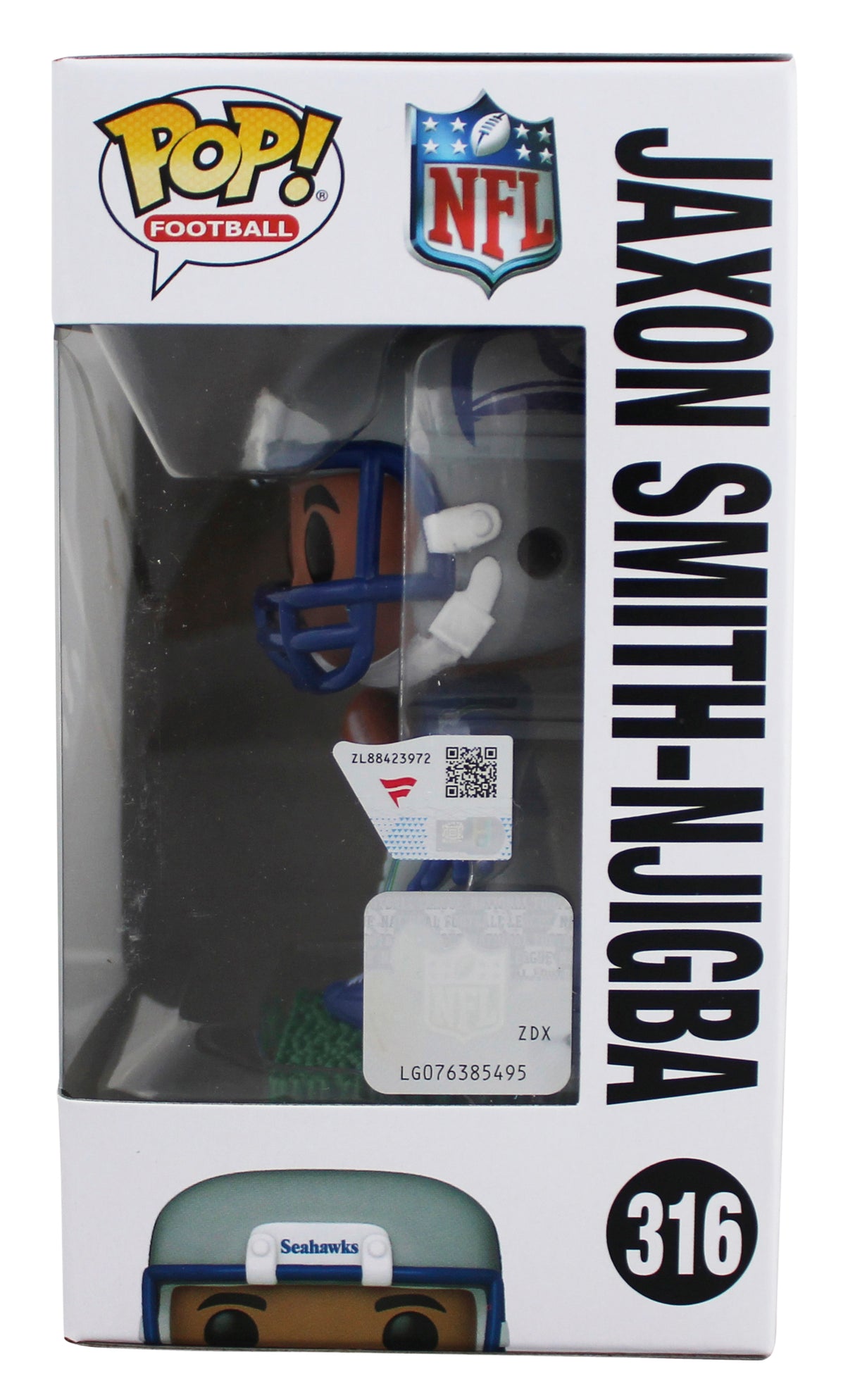 Seahawks Jaxon Smith-Njigba Signed #316 Funko Pop Vinyl Figure Fanatics