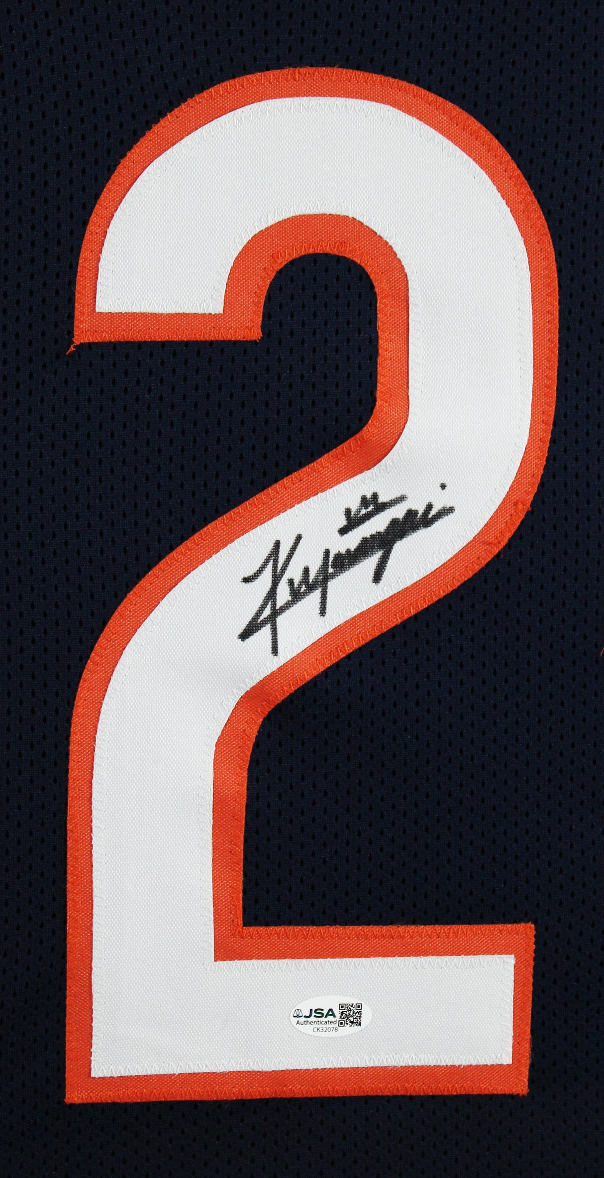 Kyle Monangai Signed Navy Blue Pro Style Framed Jersey JSA Witness #CK32078