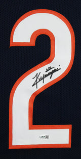 Kyle Monangai Signed Navy Blue Pro Style Framed Jersey JSA Witness #CK32078