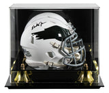 Eagles Randall Cunningham Signed 1969-73 TB Speed Mini Helmet W/ Case BAS Wit