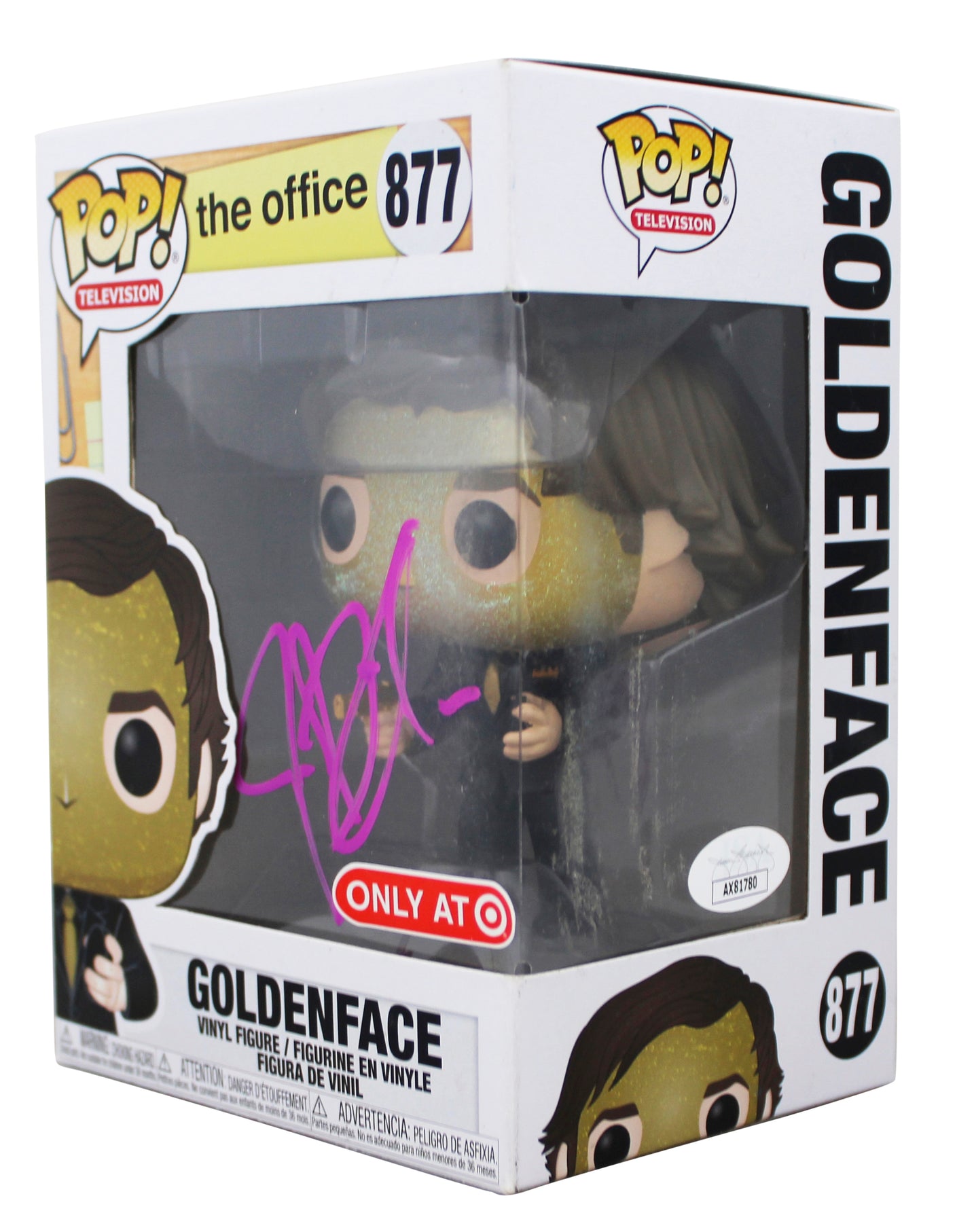 John Krasinski The Office Signed Goldenface Funko Pop Vinyl Figure JSA #AX81780