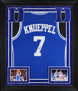 Duke Kon Knueppel Authentic Signed Blue Pro Style Framed Jersey Autographed JSA