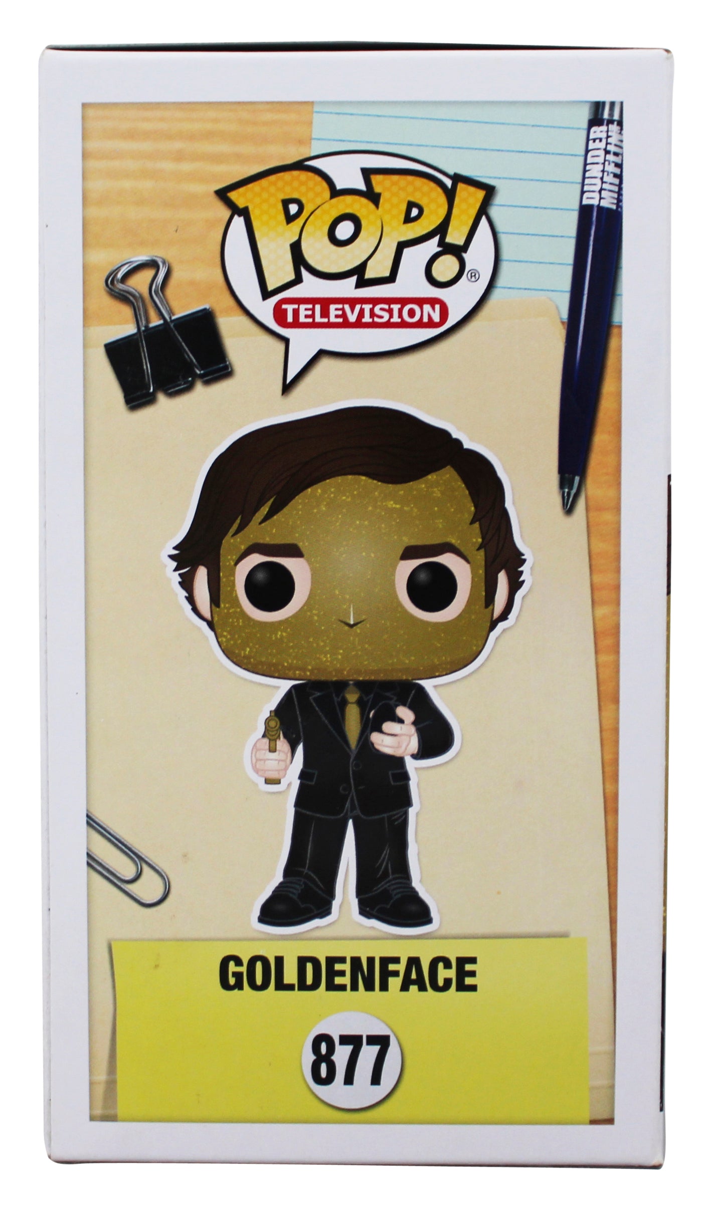 John Krasinski The Office Signed Goldenface Funko Pop Vinyl Figure JSA #AX81780
