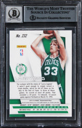 Celtics Larry Bird Signed 2014 Panini Prizm #232 Card Auto Grade 10! BAS Slabbed