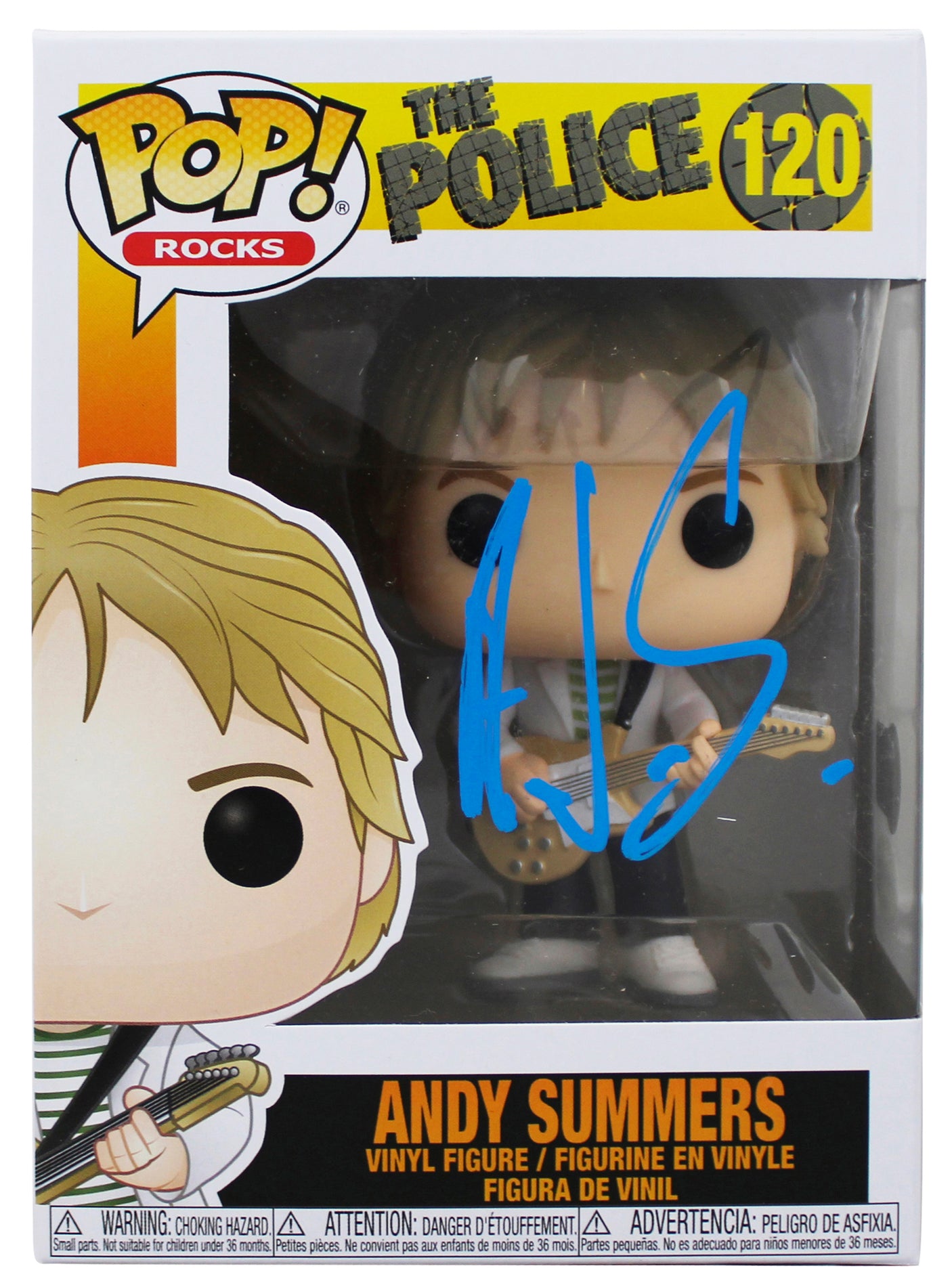 Andy Summers The Police Signed #120 Funko Pop Vinyl Figure BAS #BU55096