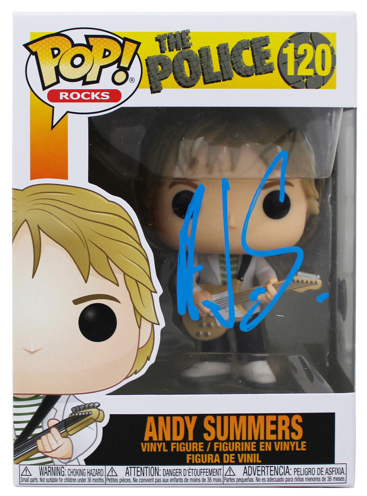 Andy Summers The Police Signed #120 Funko Pop Vinyl Figure BAS #BU55096