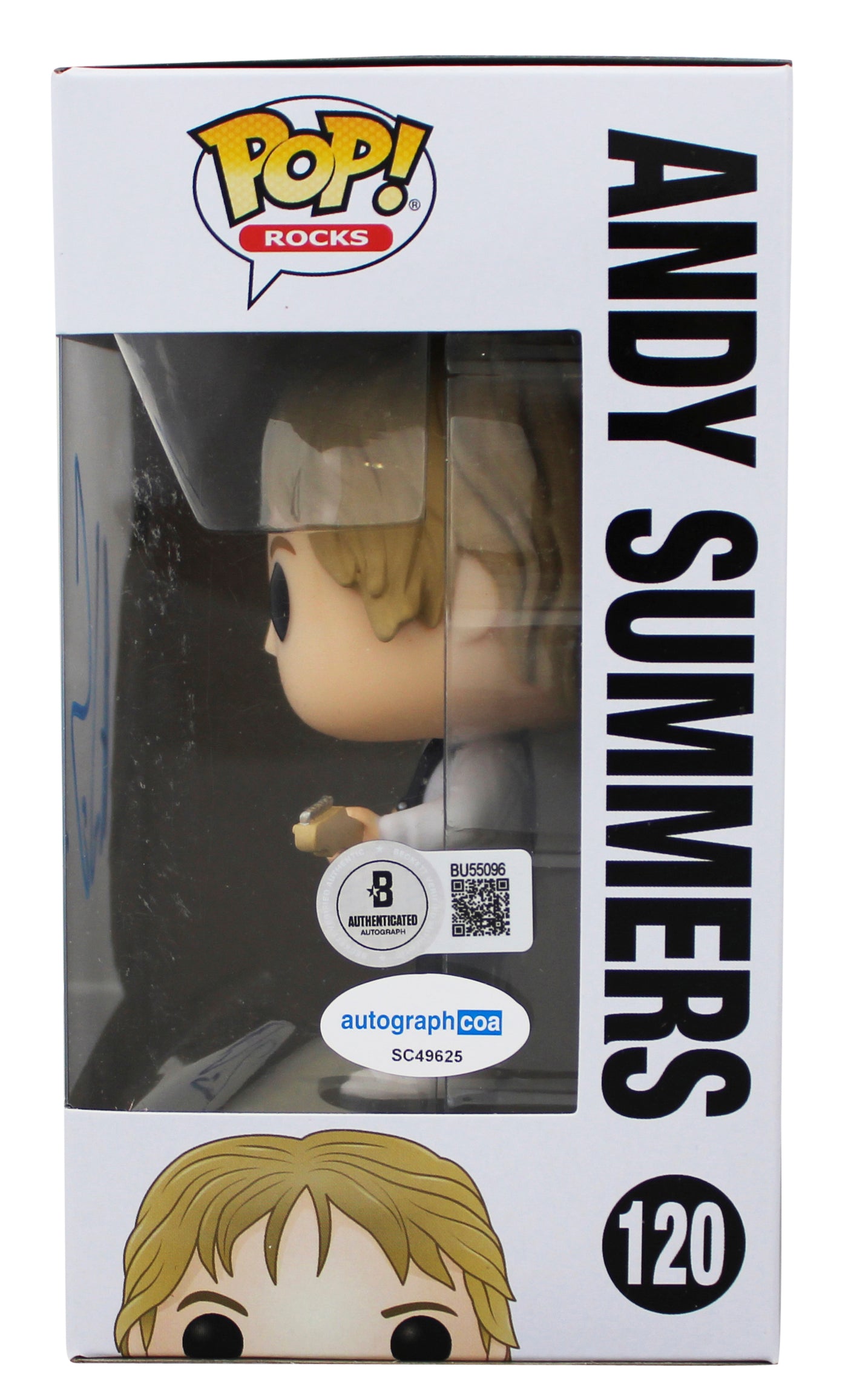 Andy Summers The Police Signed #120 Funko Pop Vinyl Figure BAS #BU55096