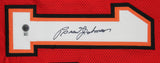 Brad Johnson Authentic Signed Red Pro Style Jersey Autographed BAS Witnessed