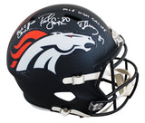 Broncos Rod Smith & Ed McCaffrey Signed F/S Speed Rep Helmet W/ Case BAS Witness