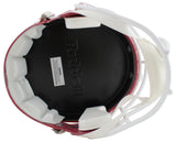 Bills Jim Kelly Signed 1987-01 Red TB Full Size Speed Rep Helmet W/ Case BAS Wit