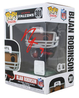 Falcons Bijan Robinson Signed #301 Funko Pop Vinyl Figure BAS Witness #2W911791