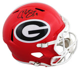 Georgia Champ Bailey Authentic Signed Full Size Speed Rep Helmet BAS Witnessed