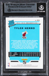 Heat Tyler Herro Authentic Signed 2019 Donruss #212 Rookie Card BAS Slabbed