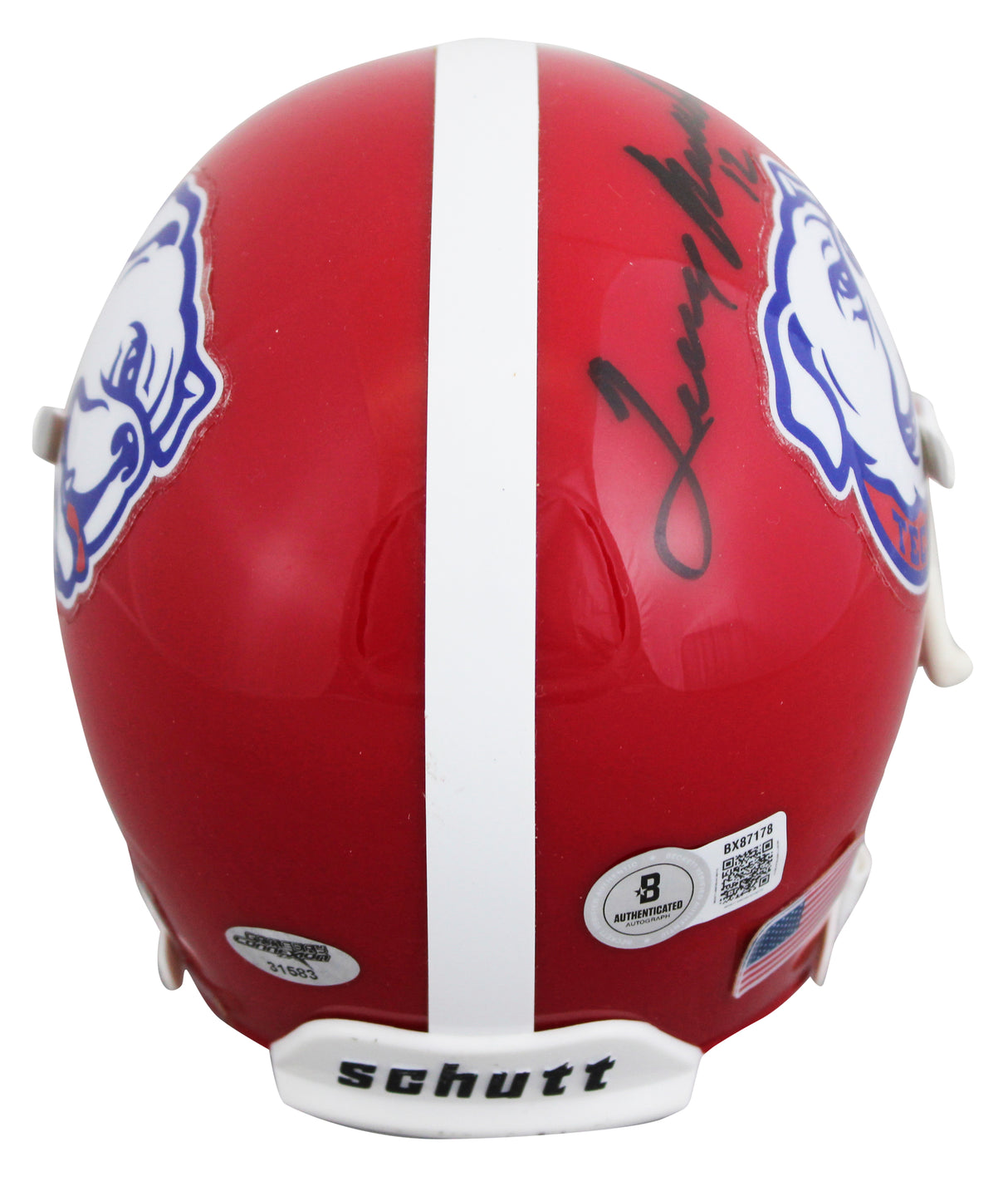 La Tech Terry Bradshaw Authentic Signed Rep Mini Helmet Autographed BAS #BX87178