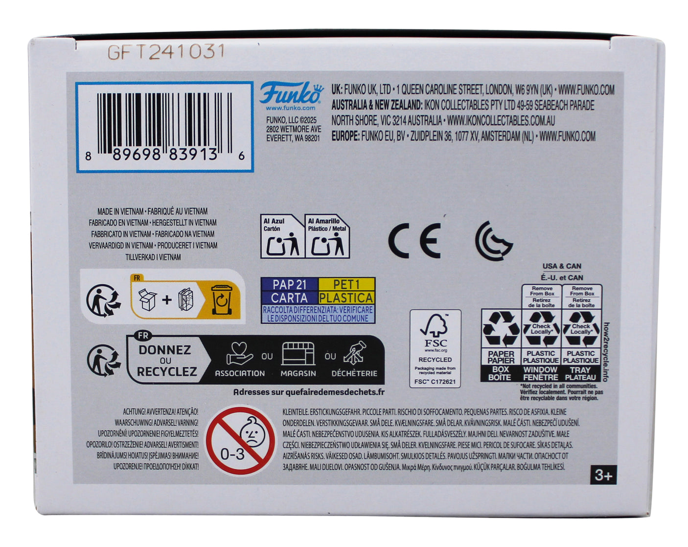 Falcons Bijan Robinson Signed #301 Funko Pop Vinyl Figure BAS Witness #2W911791