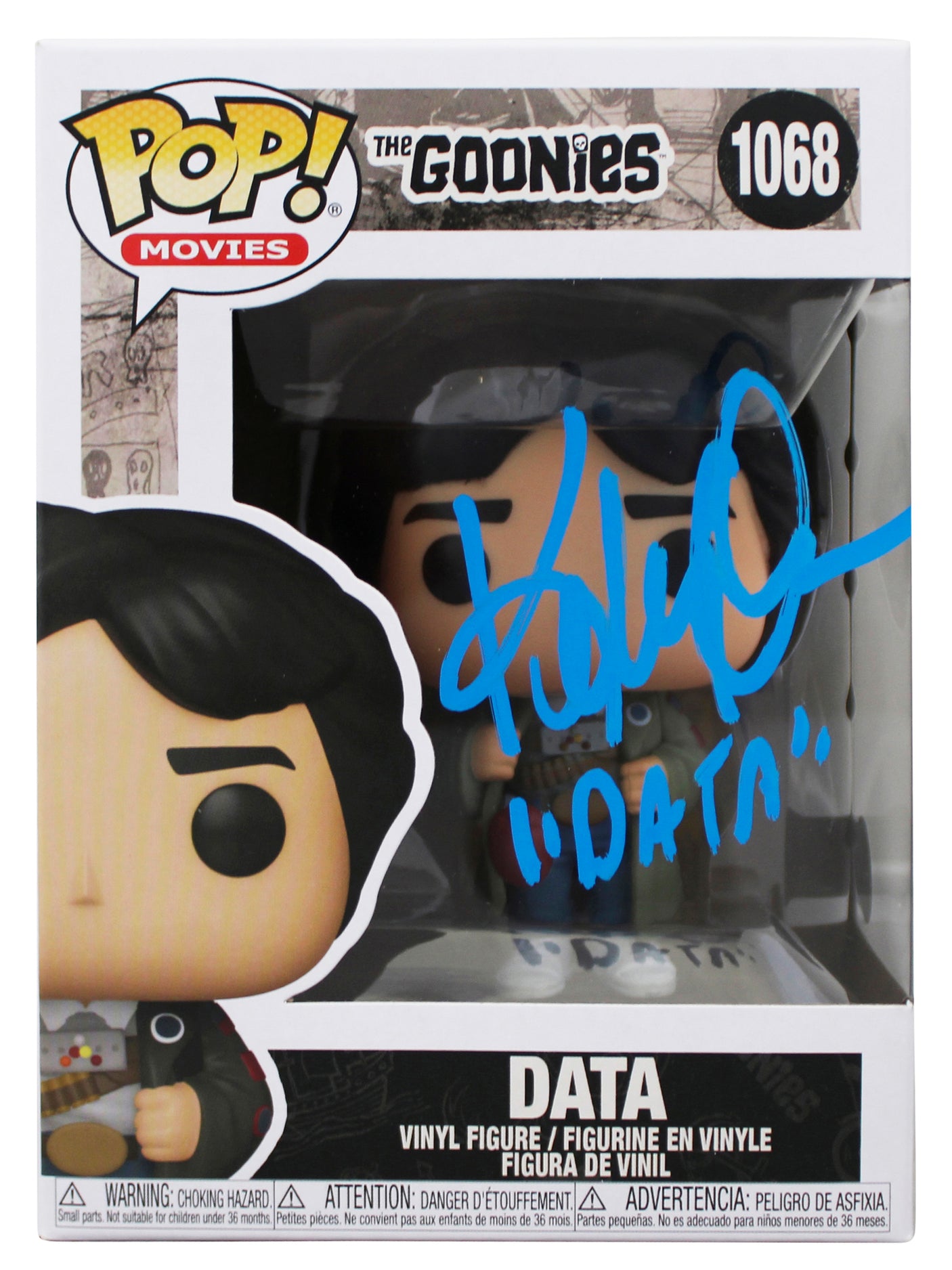 Ke Huy Quan The Goonies "Data" Signed #1068 Funko Pop Vinyl Figure BAS #BU55095