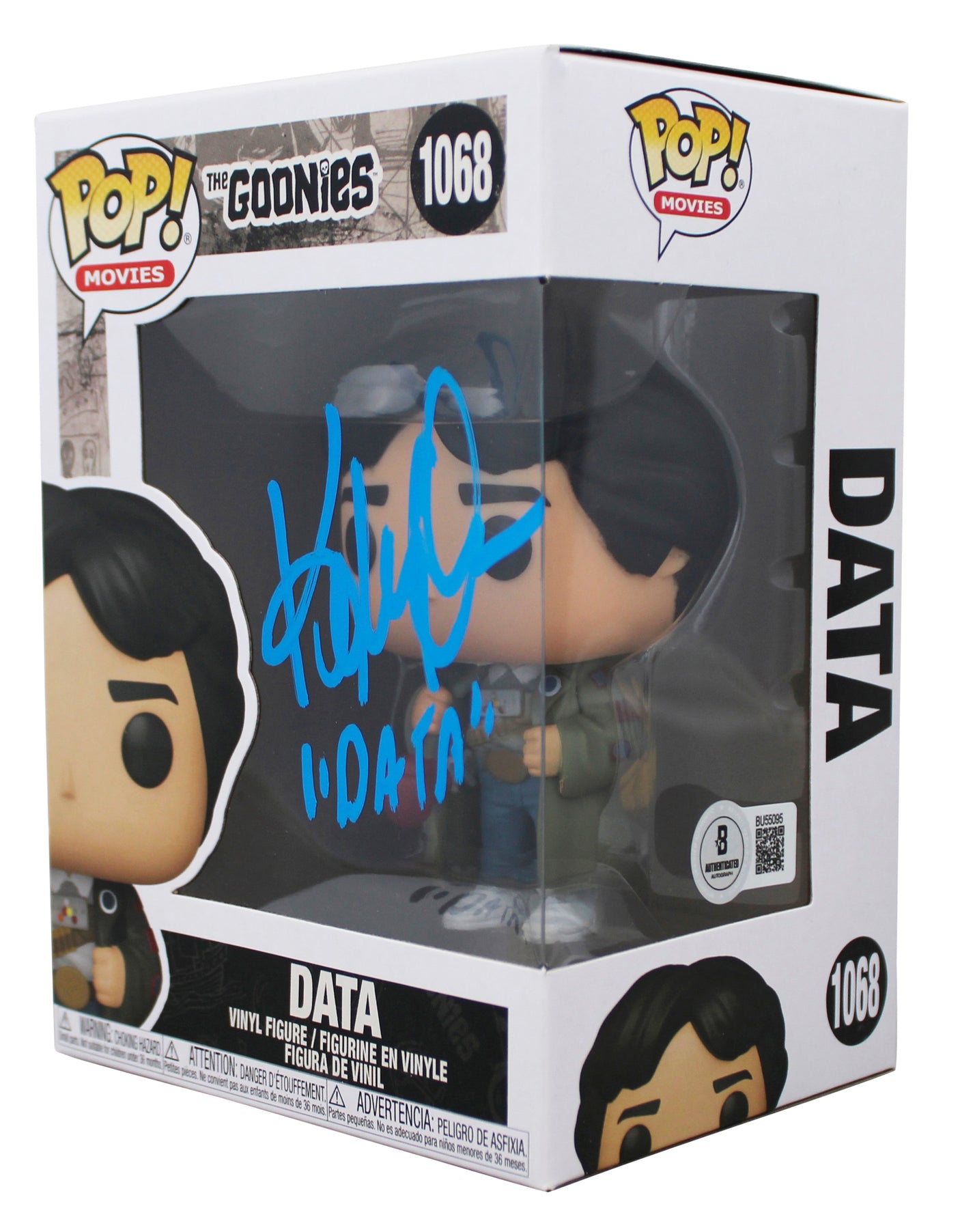 Ke Huy Quan The Goonies "Data" Signed #1068 Funko Pop Vinyl Figure BAS #BU55095