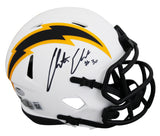Chargers Austin Ekeler Authentic Signed Lunar Speed Mini Helmet BAS #BX87177