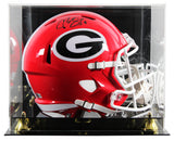 Georgia Champ Bailey Signed Full Size Speed Rep Helmet W/ Case BAS Witnessed