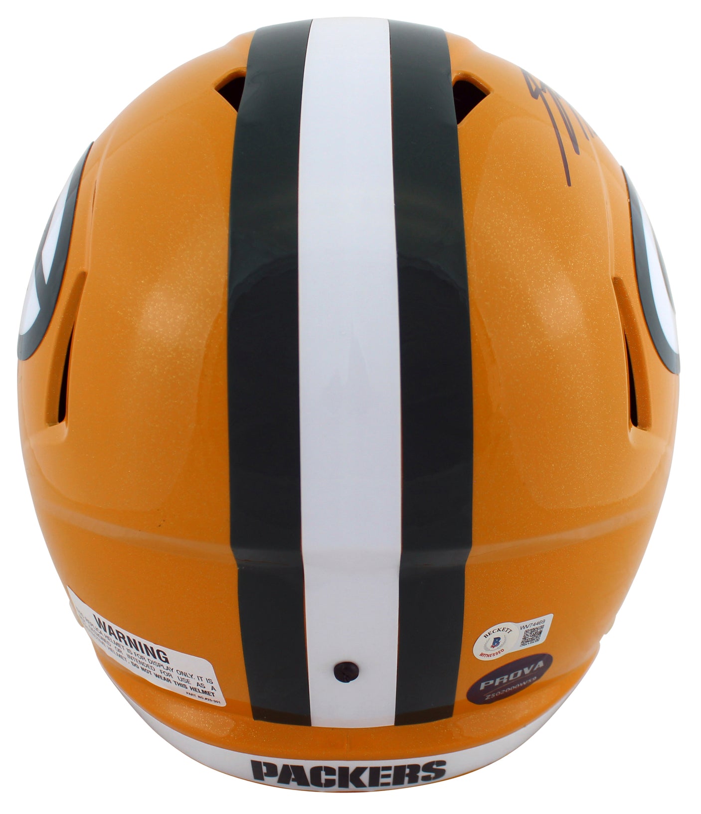 Packers Jordy Nelson Signed Full Size Speed Rep Helmet W/ Case BAS Witnessed