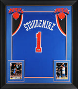 Amar'e Stoudemire Authentic Signed Blue Pro Style Framed Jersey BAS Witnessed