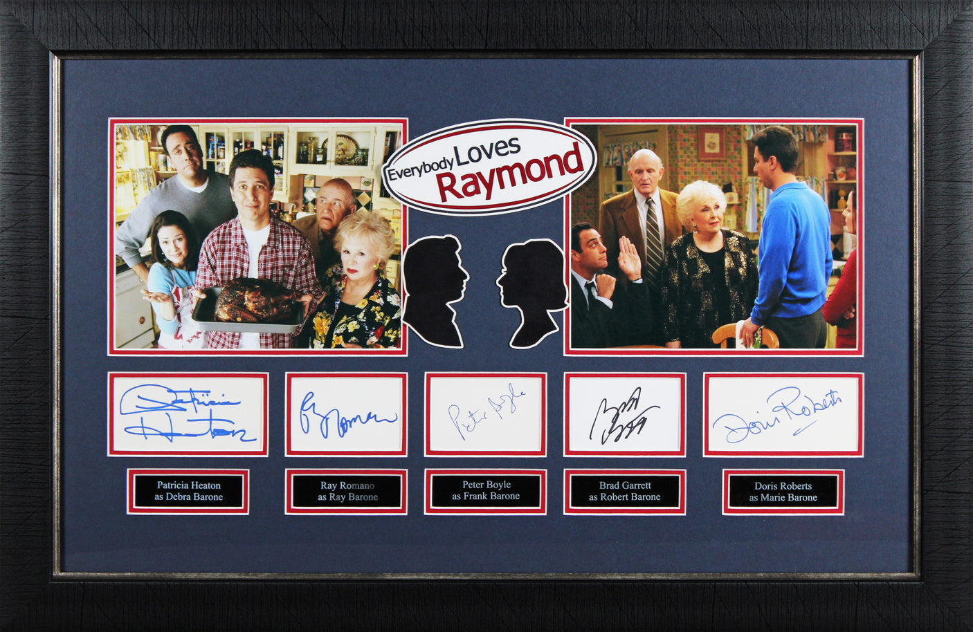 Everyone Loves Raymond (5) Romano, Heaton, Boyle +2 Signed Framed Display BAS