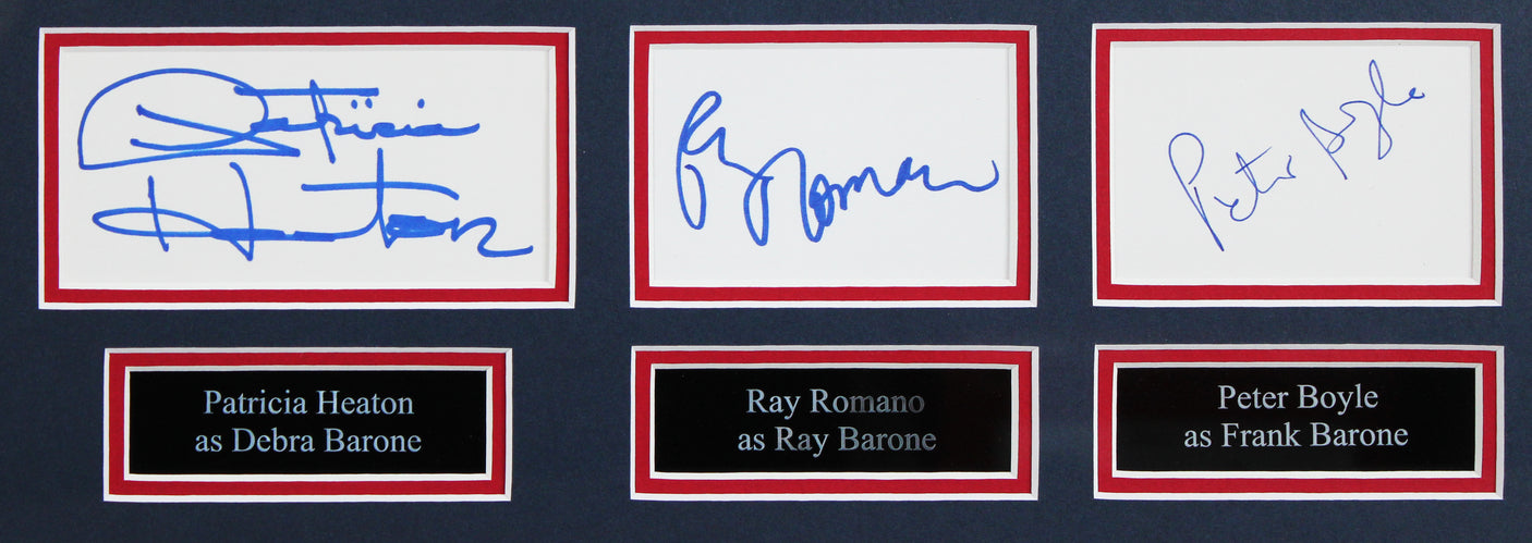 Everyone Loves Raymond (5) Romano, Heaton, Boyle +2 Signed Framed Display BAS