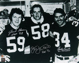Steelers LB's (3) Lambert, Ham & Russell Signed 16x20 Photo BAS Witnessed 2