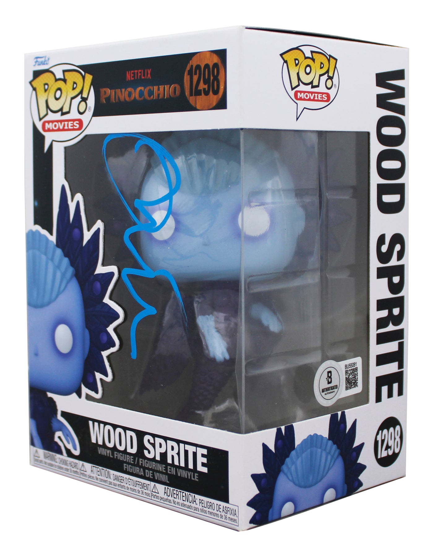 Tilda Swinton Pinocchio Signed Wood Sprite #1298 Funko Pop Vinyl Figure BAS 2