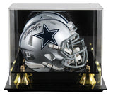 Cowboys Zack Martin Signed Silver Speed Mini Helmet W/ Case BAS Witnessed
