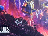 Benedict Cumberbatch & Pom Klementieff Avengers Signed 27x40 Poster BAS 3