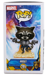 Bradley Cooper Guardians of the Galaxy Signed #201 Funko Pop Figure BAS #BU89432