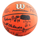 1983 NCSU (14) Valvano, Charles, Webb +11 Signed Wilson Basketball BAS #AG010001