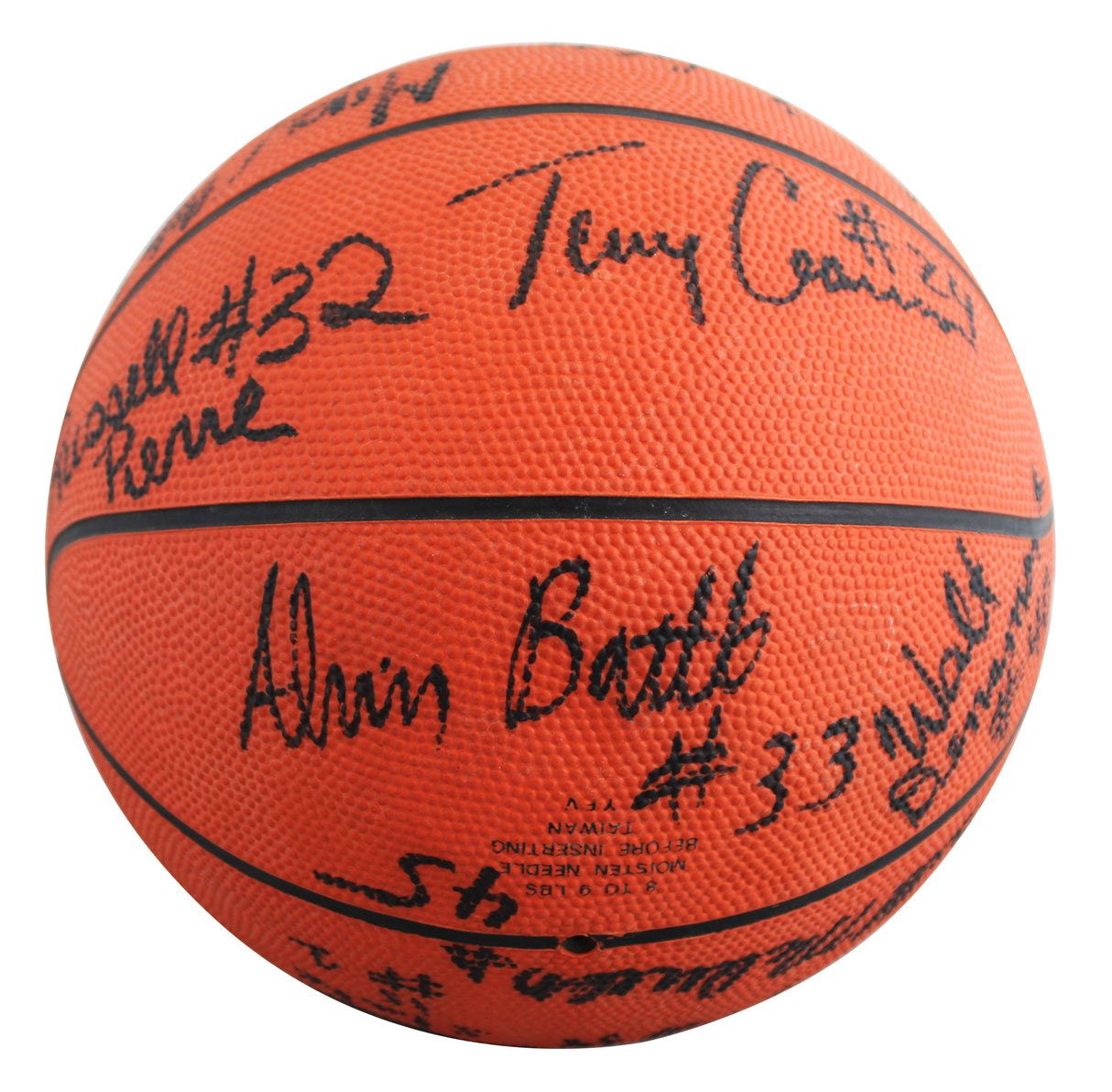 1983 NCSU (14) Valvano, Charles, Webb +11 Signed Wilson Basketball BAS #AG010001