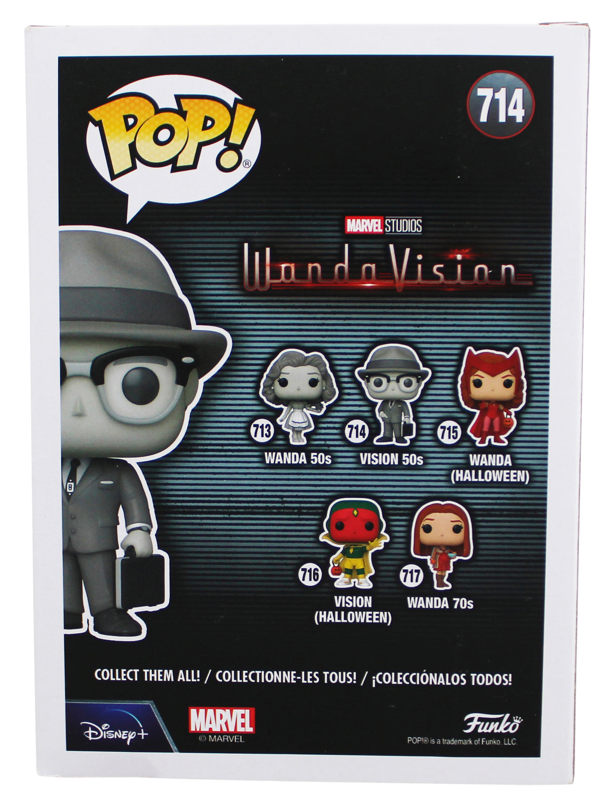 Paul Bettany WandaVision "Viz" Signed Vision #714 Funko Pop Figure BAS #BJ44775
