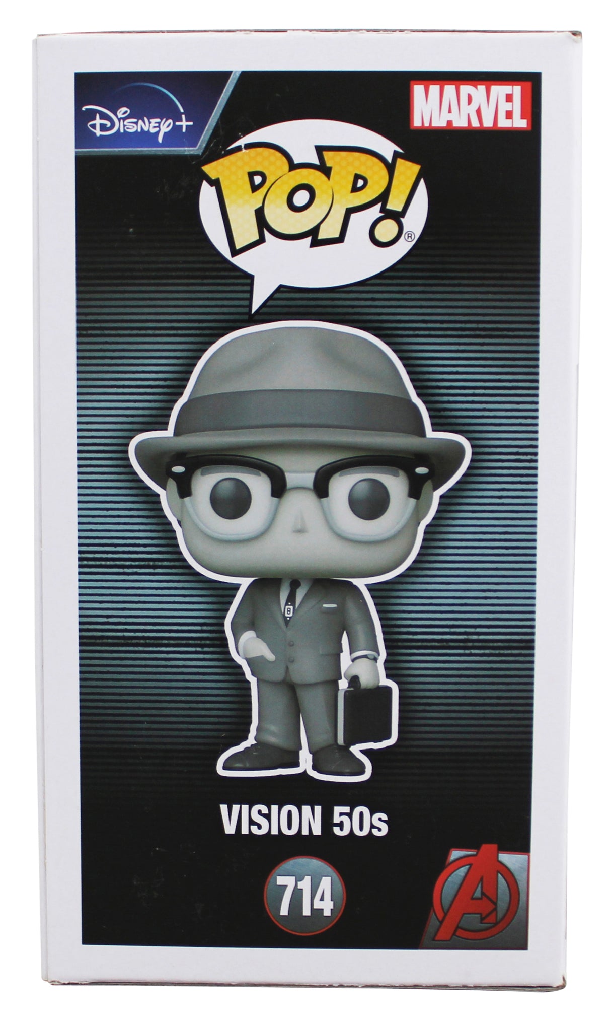 Paul Bettany WandaVision "Viz" Signed Vision #714 Funko Pop Figure BAS #BJ44775