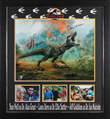 Jurassic Park (3) Neil, Dern & Goldblum Signed 16x20 Framed Photo BAS LOA