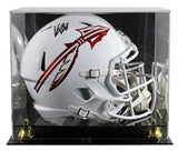 Florida State Keon Coleman Signed White Full Size Speed Rep Helmet W/ Case BAS W