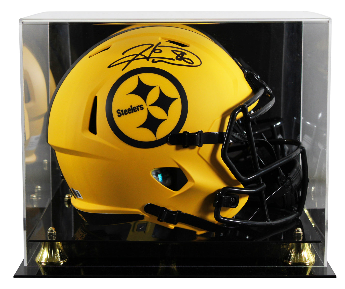 Steelers Hines Ward Signed Rave Full Size Speed Rep Helmet W/ Case BAS Witnessed