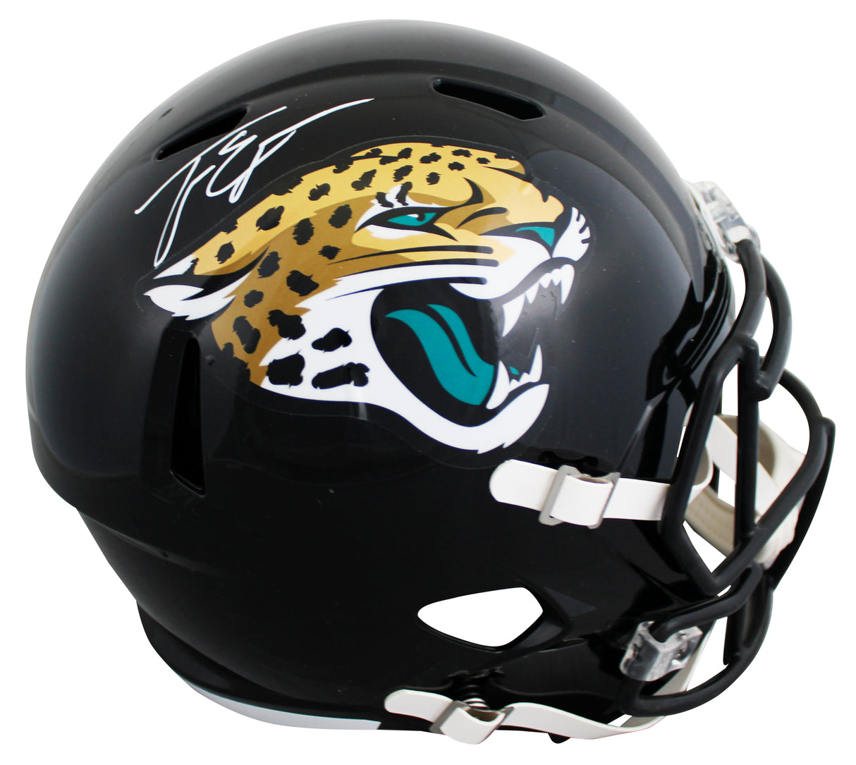 Jaguars Travis Etienne Jr. Signed Full Size Speed Rep Helmet BAS #BY103721