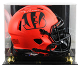 Bengals Ja'Marr Chase Signed Rave Full Size Speed Proline Helmet W/ Case BAS Wit