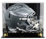 Eagles Eric Allen "HOF 25" Signed Slate Full Size Speed Rep Helmet W/ Case BAS W